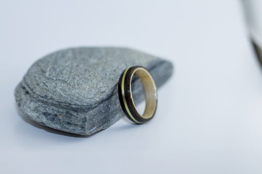 Macassar Ebony and Basswood with Brass Inlay